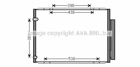 Air conditioner condenser Lexus RX: TO5573D AVA AC Condenser