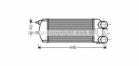 AVA CNA4269 Intercooler, charger CNA4269