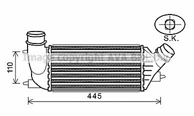 AVA CNA4270 Intercooler, charger CNA4270