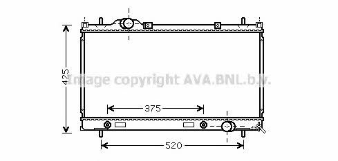 AVA CR2086 Radiator, engine cooling CR2086