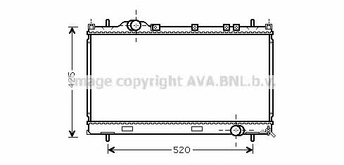 AVA CR2101 Radiator, engine cooling CR2101