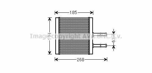 AVA CT6042 Heat exchanger, interior heating CT6042