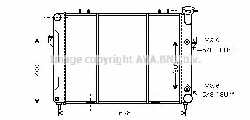 AVA JE2007 Radiator, engine cooling JE2007