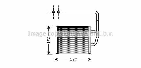 AVA KA6089 Heat exchanger, interior heating KA6089