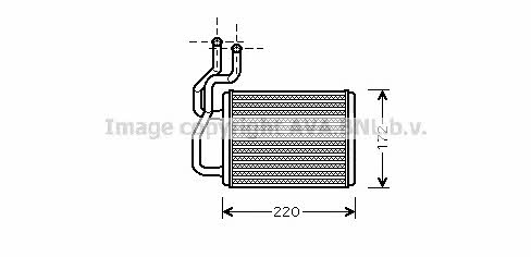 AVA KA6118 Heat exchanger, interior heating KA6118