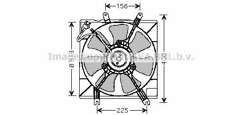 AVA KA7502 Hub, engine cooling fan wheel KA7502