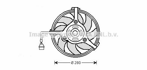 AVA AI7510 Hub, engine cooling fan wheel AI7510