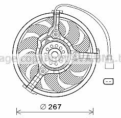 AVA AI7518 Hub, engine cooling fan wheel AI7518