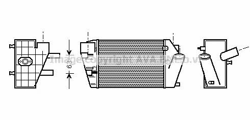 AIA4187 AVA Intercooler, charger