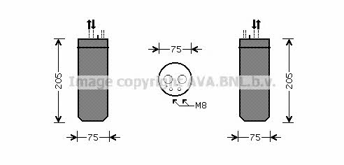 AC receiver drier Audi: AID209 AVA Dryer, air conditioner