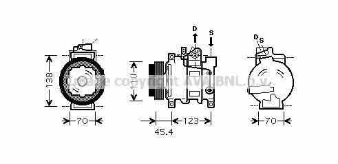 AVA AIK261 Compressor, air conditioning AIK261