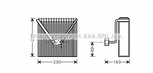 AVA AIV022 Air conditioner evaporator AIV022