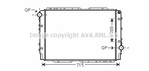 AVA LC2091 Radiator, engine cooling LC2091