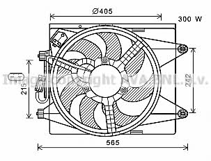 AVA LC7501 Hub, engine cooling fan wheel LC7501