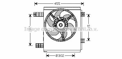AVA MC7501 Hub, engine cooling fan wheel MC7501