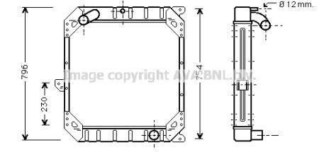 ME2110 AVA Engine cooling radiator