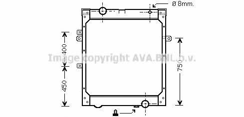 AVA MN2001 Radiator, engine cooling MN2001