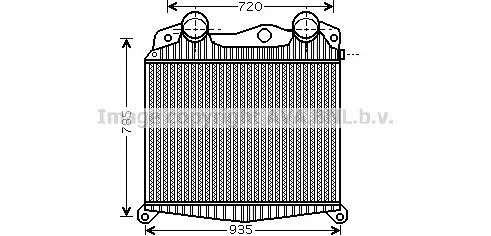MN4017 AVA Intercooler, charger