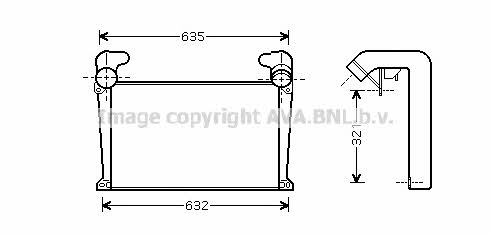 MN4034 AVA Intercooler, charger