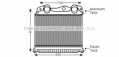 MN4055 AVA Intercooler, charger