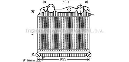 MN4076 AVA Intercooler, charger