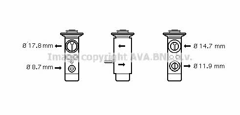 AVA MS1093 Air conditioner expansion valve MS1093