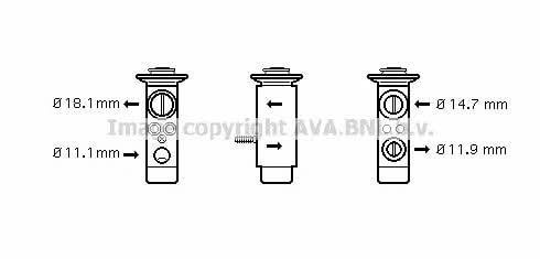 AVA MS1112 Air conditioner expansion valve MS1112