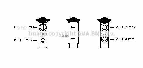 AVA MS1461 Air conditioner expansion valve MS1461