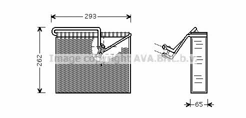 AVA OLV372 Air conditioner evaporator OLV372