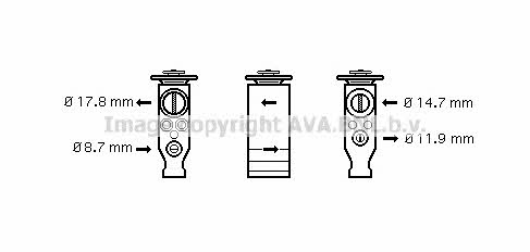 AVA PE1357 Air conditioner expansion valve PE1357