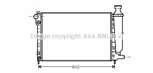 AVA PE2014 Radiator, engine cooling PE2014