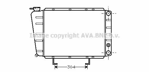 AVA PE2024 Radiator, engine cooling PE2024