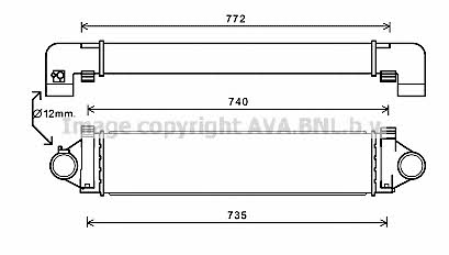 AVA AU4218 Intercooler, charger AU4218