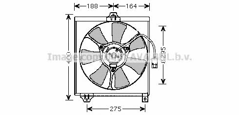 AVA TO7546 Hub, engine cooling fan wheel TO7546