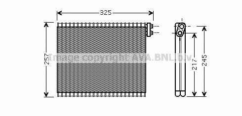 AVA TOV484 Air conditioner evaporator TOV484