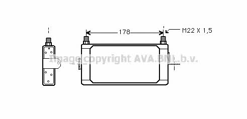 AVA PE3153 Oil cooler PE3153