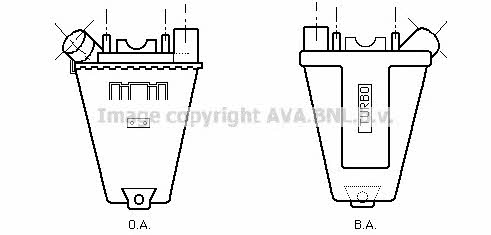 AVA PE4139 Intercooler, charger PE4139