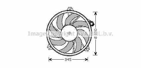 AVA PE7520 Hub, engine cooling fan wheel PE7520
