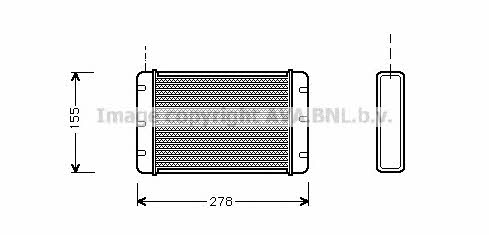 AVA AU6052 Heat exchanger, interior heating AU6052