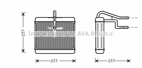 AVA AU6060 Heat exchanger, interior heating AU6060