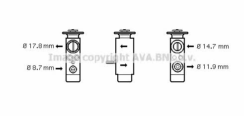 AVA BW1088 Air conditioner expansion valve BW1088
