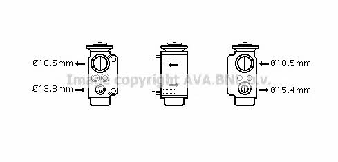AVA BW1240 Air conditioner expansion valve BW1240