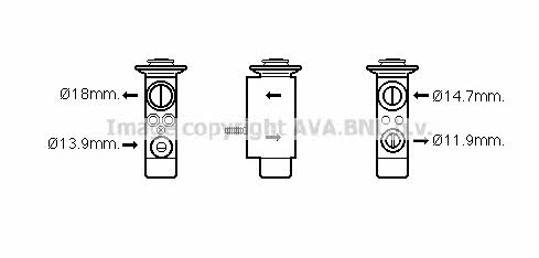AVA BW1441 Air conditioner expansion valve BW1441