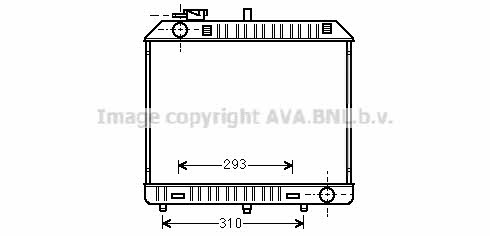 AVA MS2127 Radiator, engine cooling MS2127