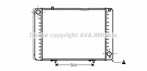 AVA MS2134 Radiator, engine cooling MS2134