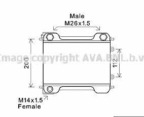 AVA MS3537 Oil cooler MS3537