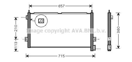 Air conditioner condenser Volvo: VL5027 AVA AC Condenser