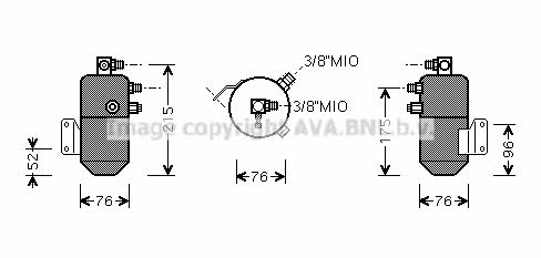AC receiver drier Volvo: VLD031 AVA Dryer, air conditioner