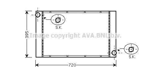 AVA BW2287 Radiator, engine cooling BW2287