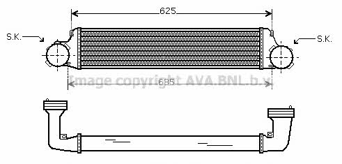 AVA BW4280 Intercooler, charger BW4280